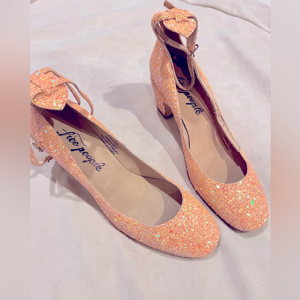 Free people glitter princess heels